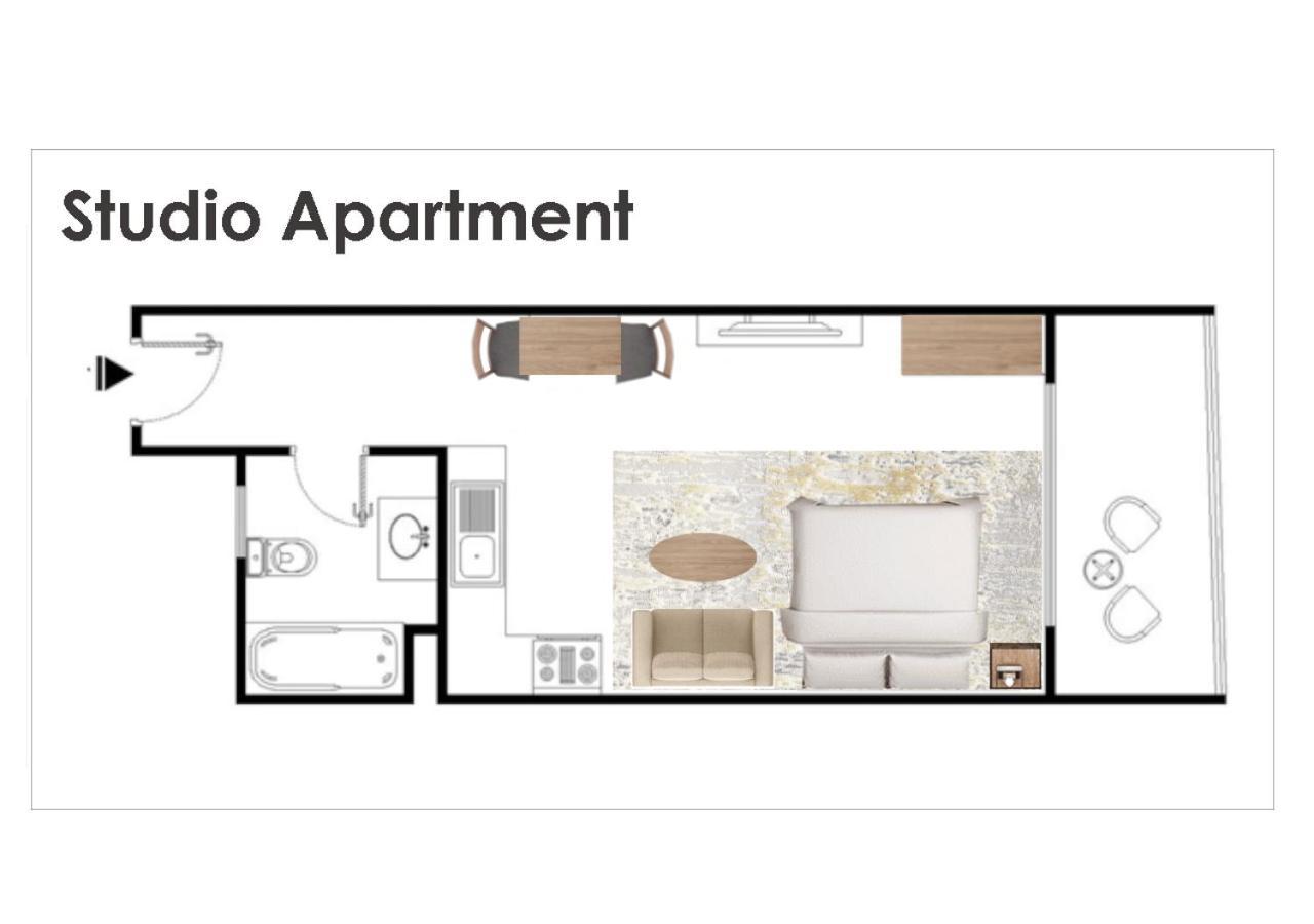 Full Sea View With Balcony - Studio Apartment - 10 Min To Jbr - Dubai Exterior foto